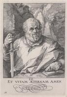 KG 02222
<br/>
Matthias apostel
<br/>
<em>Goltzius, Hendrick (1558-1617)</em>